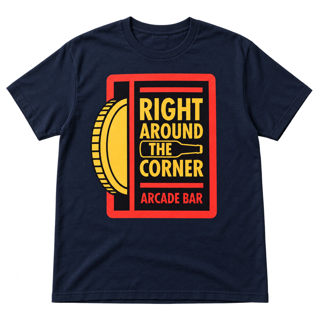 Design preview: Navy shirt with the RATC logo on the chest