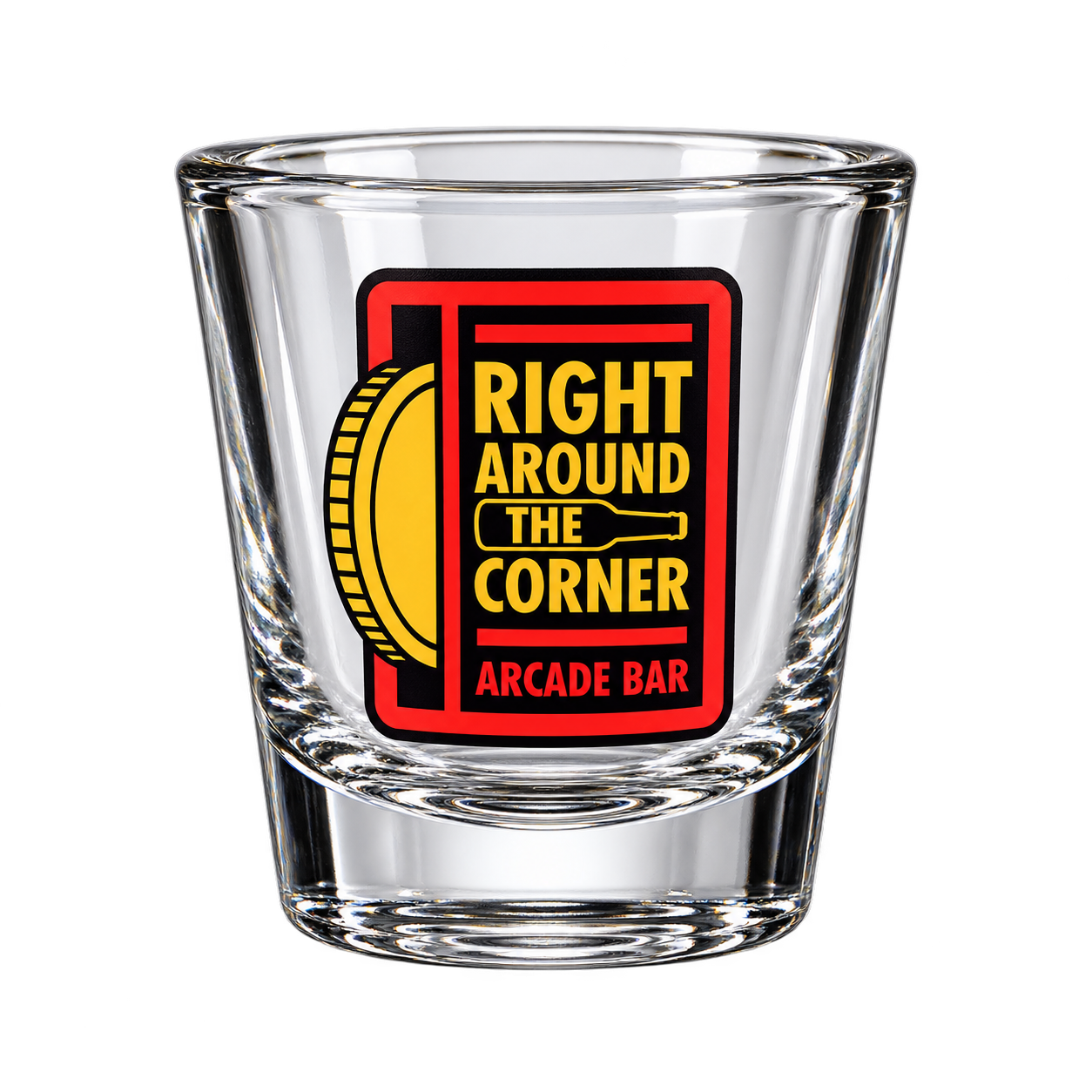 Design preview: Clear RATC logo shot glass